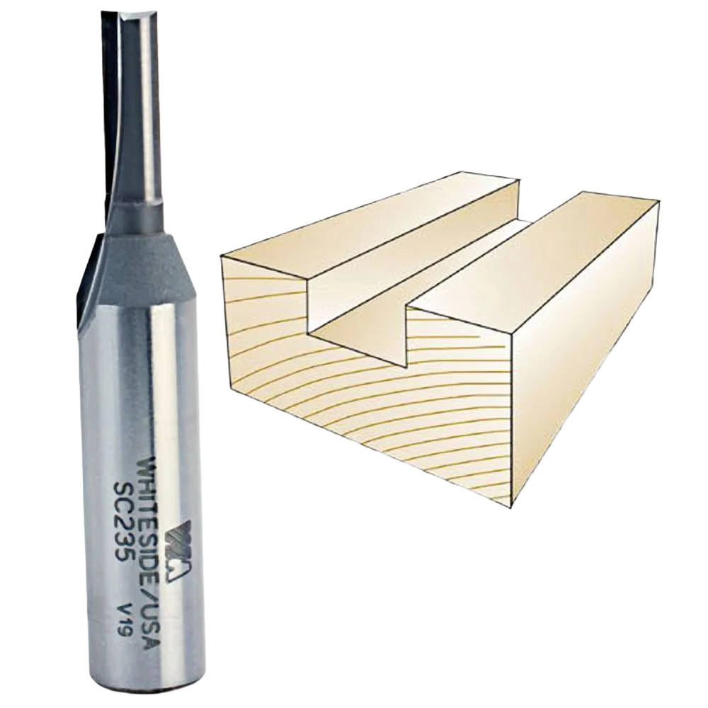 Elegant Whiteside Straight Plywood Bit 1 2 in. SH x 15 64 in. CD x 3 4 in. CL Excellent