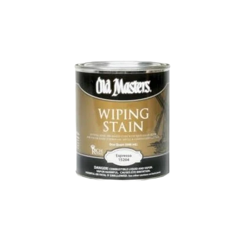 Clean Old Masters Espresso Oil Base Wiping Stain 1 Quart Environmentally Friendly