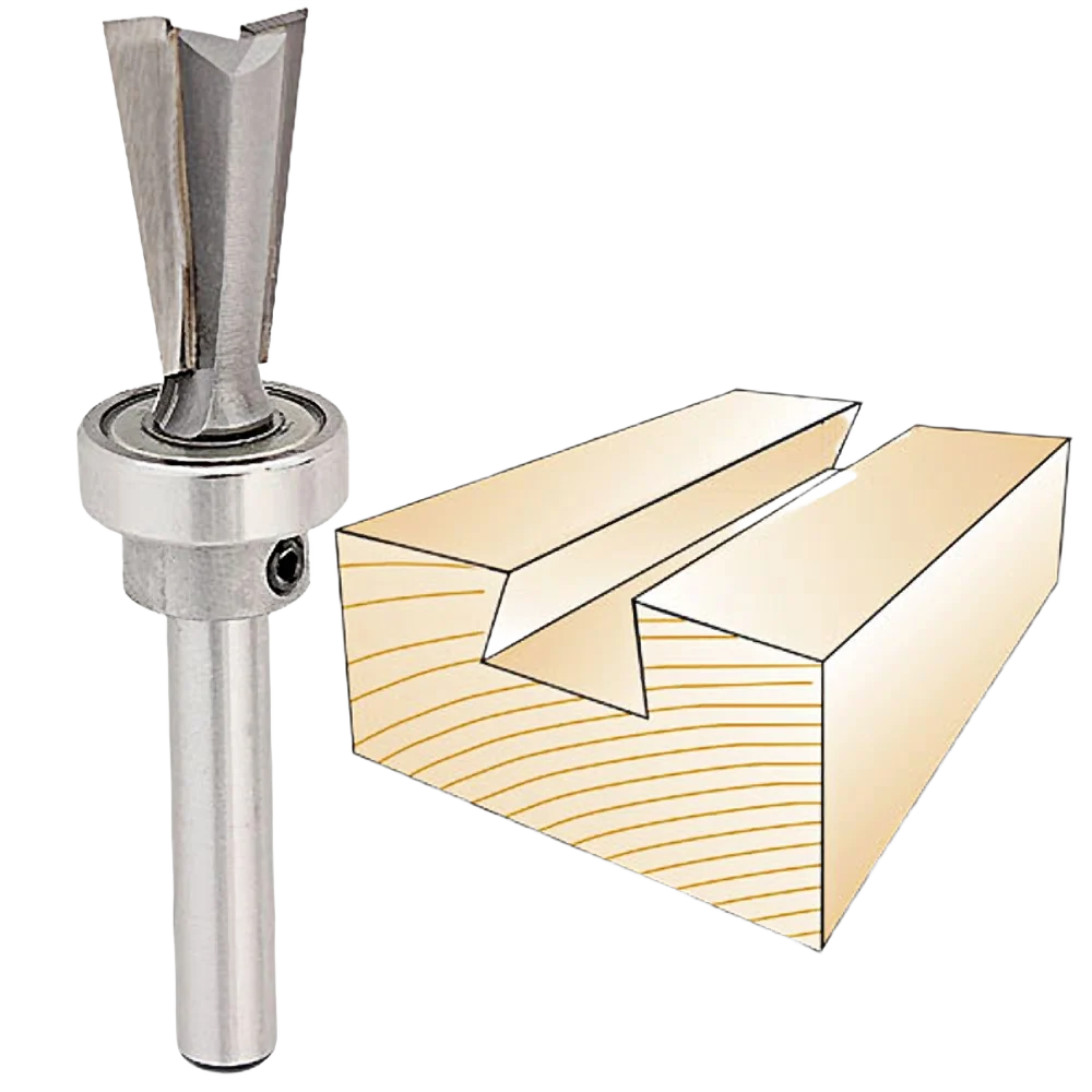 Modern Whiteside Keller Dovetail Bit 1 4 in. SH x 7 16 in. LD x 7 deg. Classic