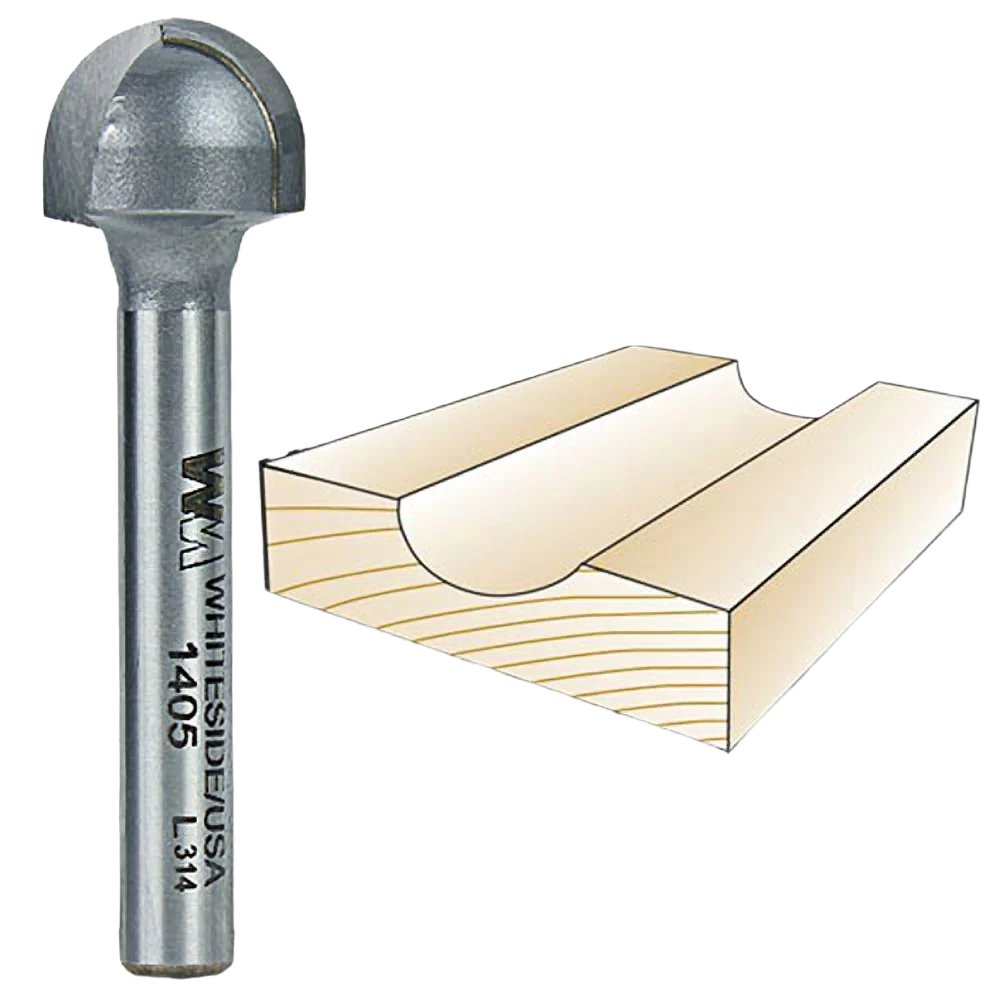 User-Friendly Whiteside Core Box Bit 1 4 in. SH x 5 16 in. R x 5 8 in. CD Prestigious