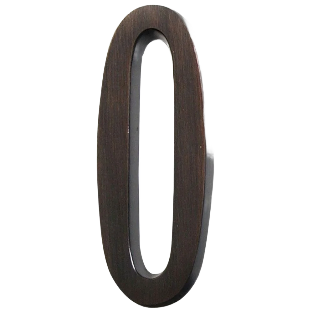 Versatile Hillman Distinctions 4-In. Adhesive Bronze House Number 0 Innovative