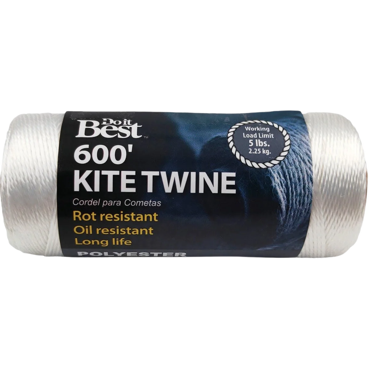 Reusable Do it 0.020 In. White Polyester Kite Twine 600 ft. Exclusive