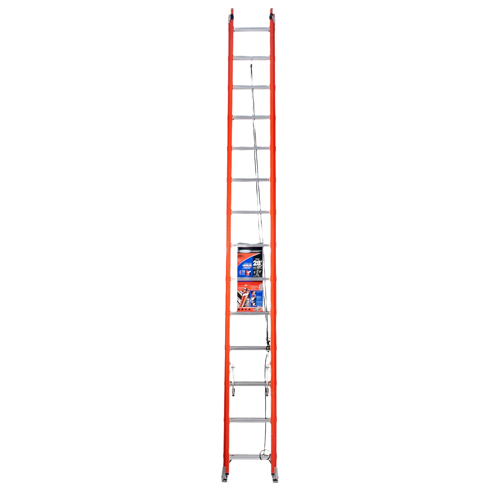 Expertly Made Werner 28 ft. Fiberglass Extension Ladder Smart