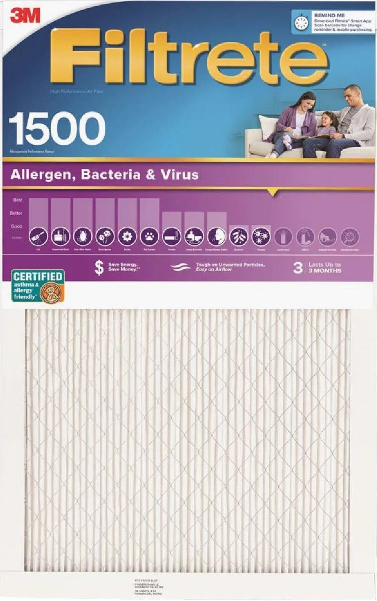 Reliable Filtretre Allergen Healthy Living 1550 MPR Furnace Filter 20 x 20 x 1 Exclusive