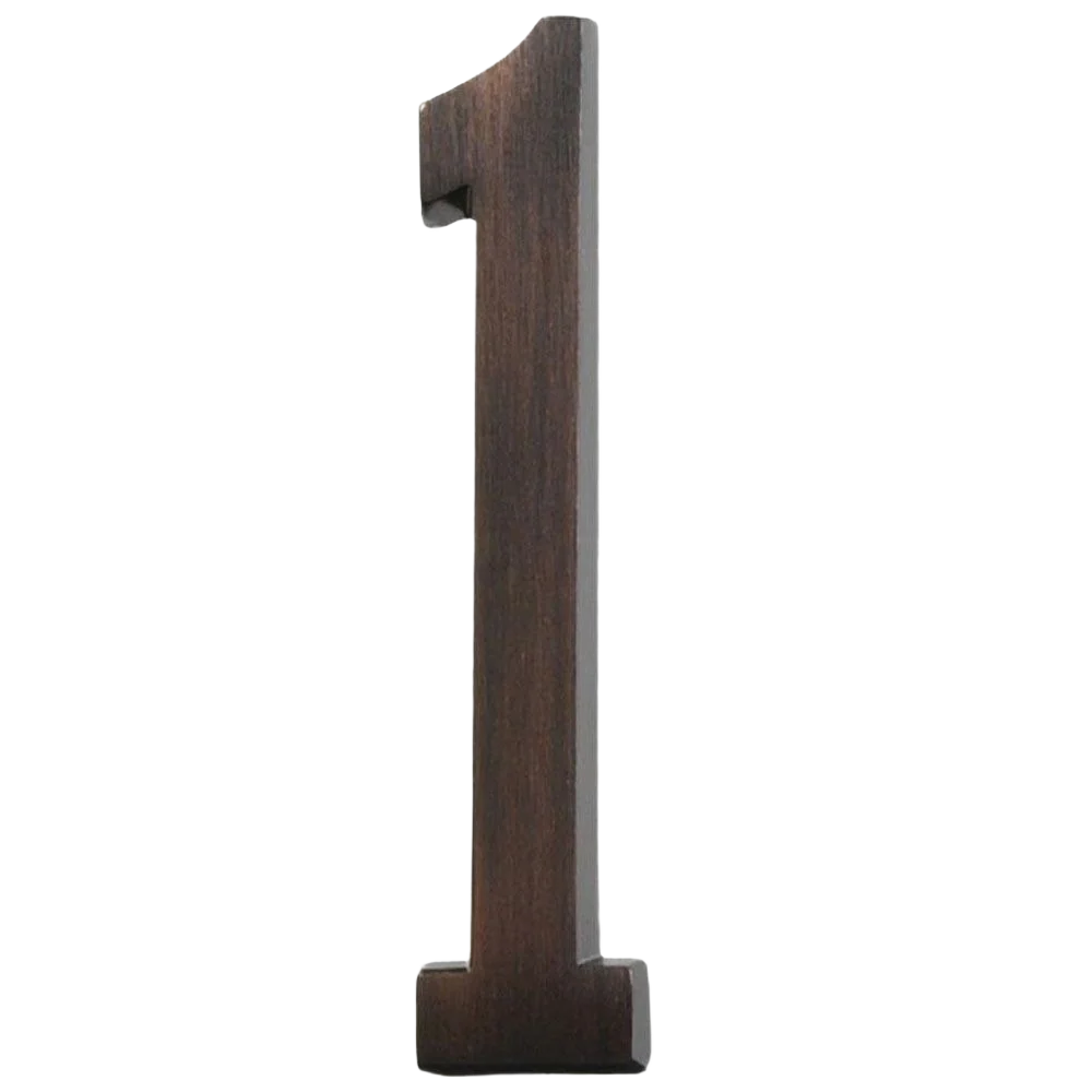Certified Hillman Distinctions 4-In. Adhesive Bronze House Number 1 Stylish