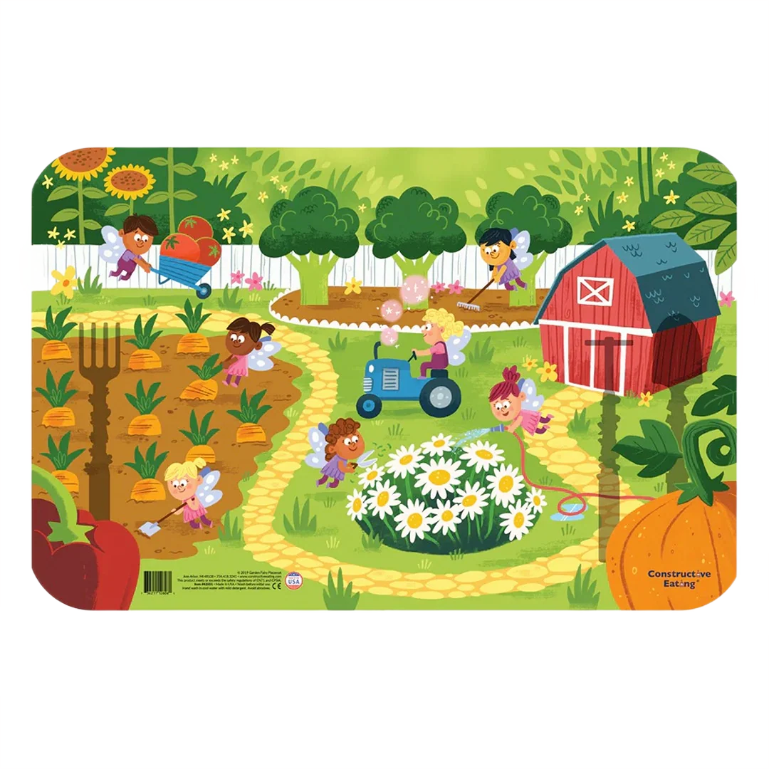 Trusted Constructive Eating Garden Fairy Placemat High-End