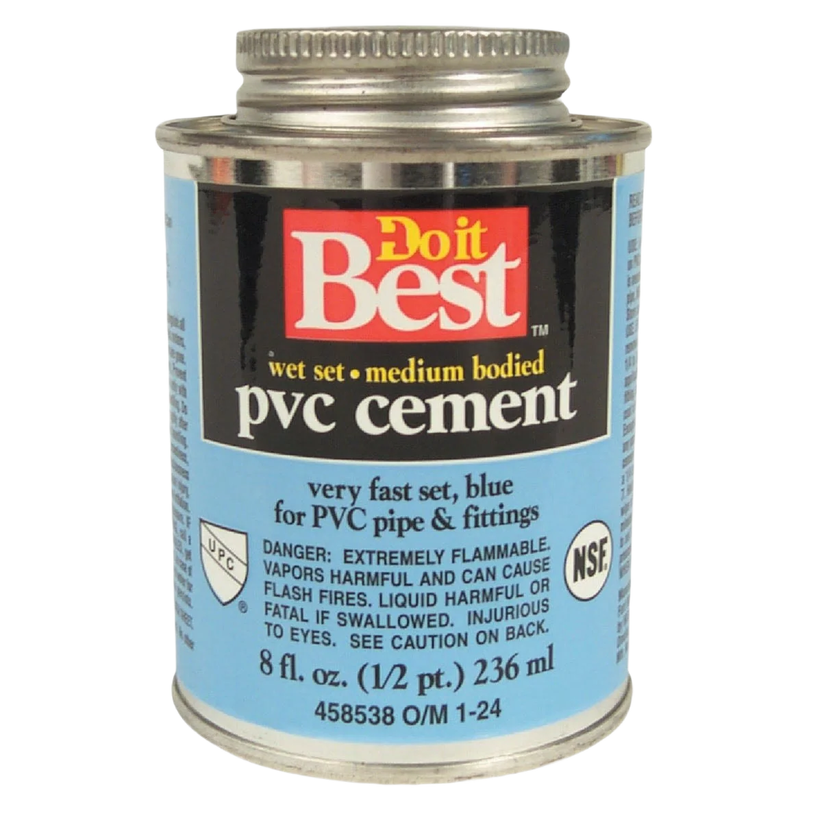 Excellent Do it Blue Medium Bodied Wet Set PVC Cement 8 oz. Comfortable