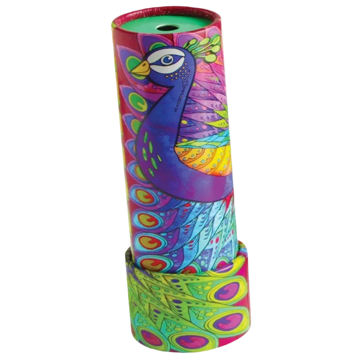 Sophisticated House of Marbles Peacock Kaleidoscope Powerful