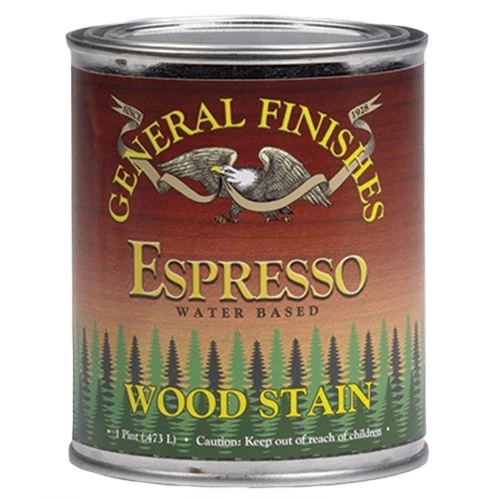Soft General Finishes Espresso Water Based Wood Stain Pint Professional