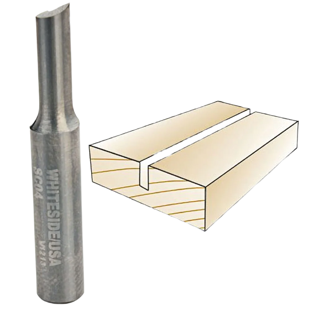 Enhanced Whiteside Straight Inlay Bit 1 4 in. SH x 3 16 in. CD x 1 2 in. CL Dependable