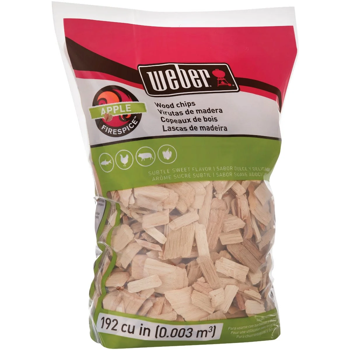 Innovative Weber Firespice Apple Wood Smoking Chips 2 lbs. Recyclable