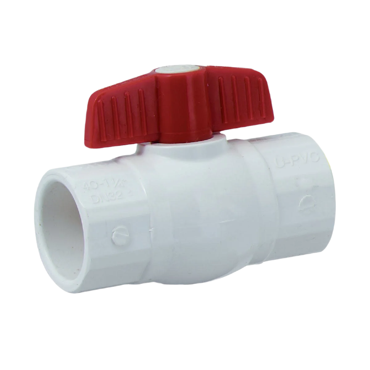 Sustainable ProLine PVC Quarter Turn Ball Valve 1-1 4 In. S x 1-1 4 In. S Environmentally Friendly
