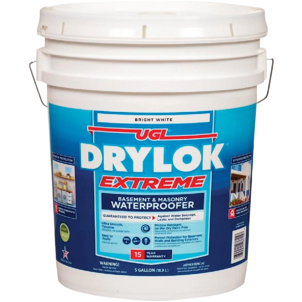 Relaxed UGL Drylok White Extreme Basement Masonry Waterproofer Concrete Sealer 5-Gallon Expertly Made