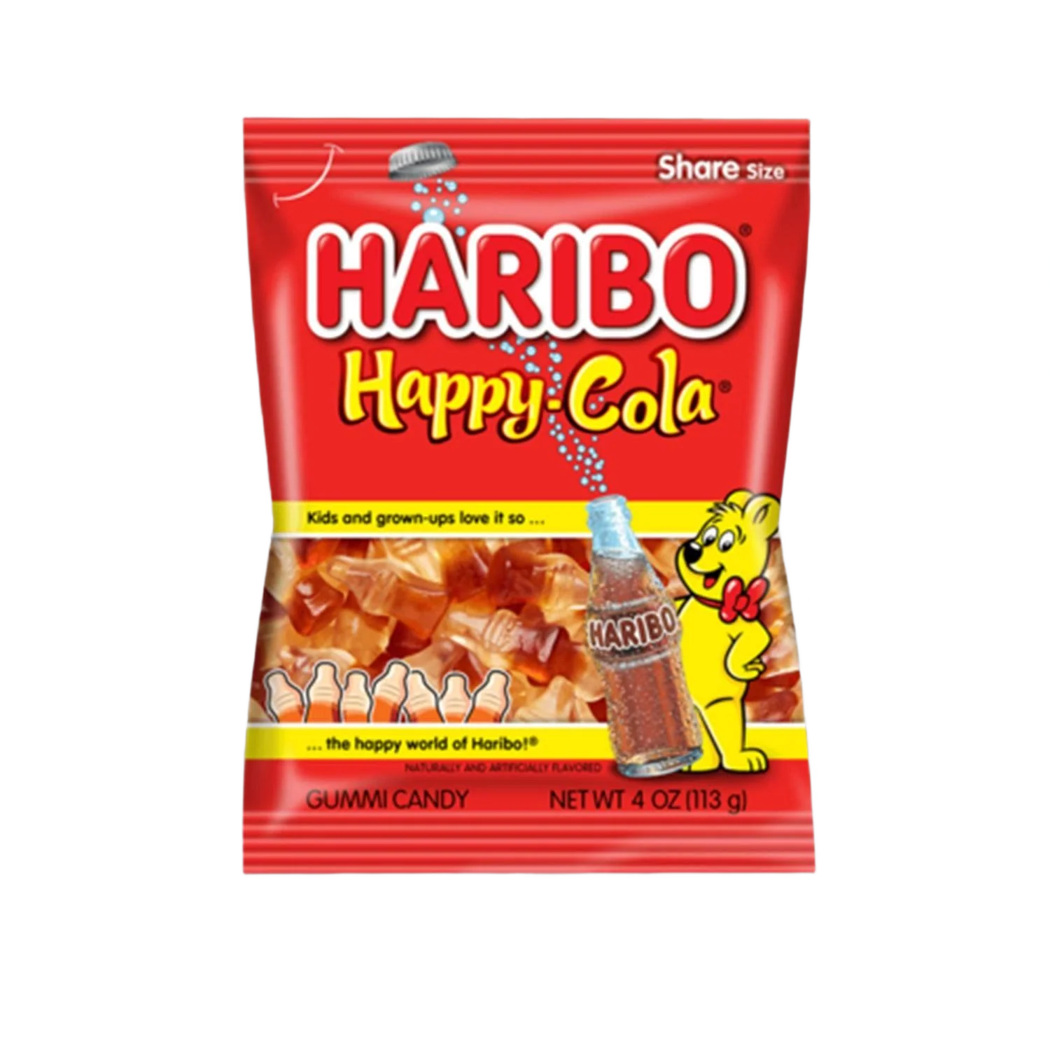 Next-Generation Haribo Gummy Happy Cola 4 oz. Traditional