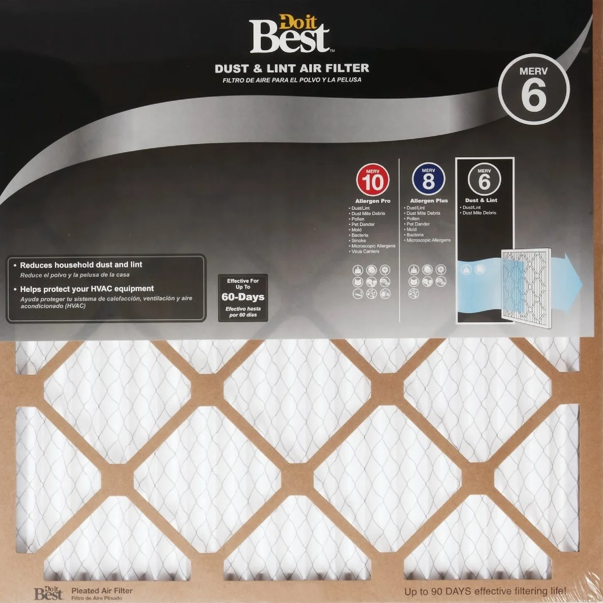Sustainable Do it Efficiency Rated Dust Lint Furnace Filter 10 x 24 x 1 in. Fine Crafted