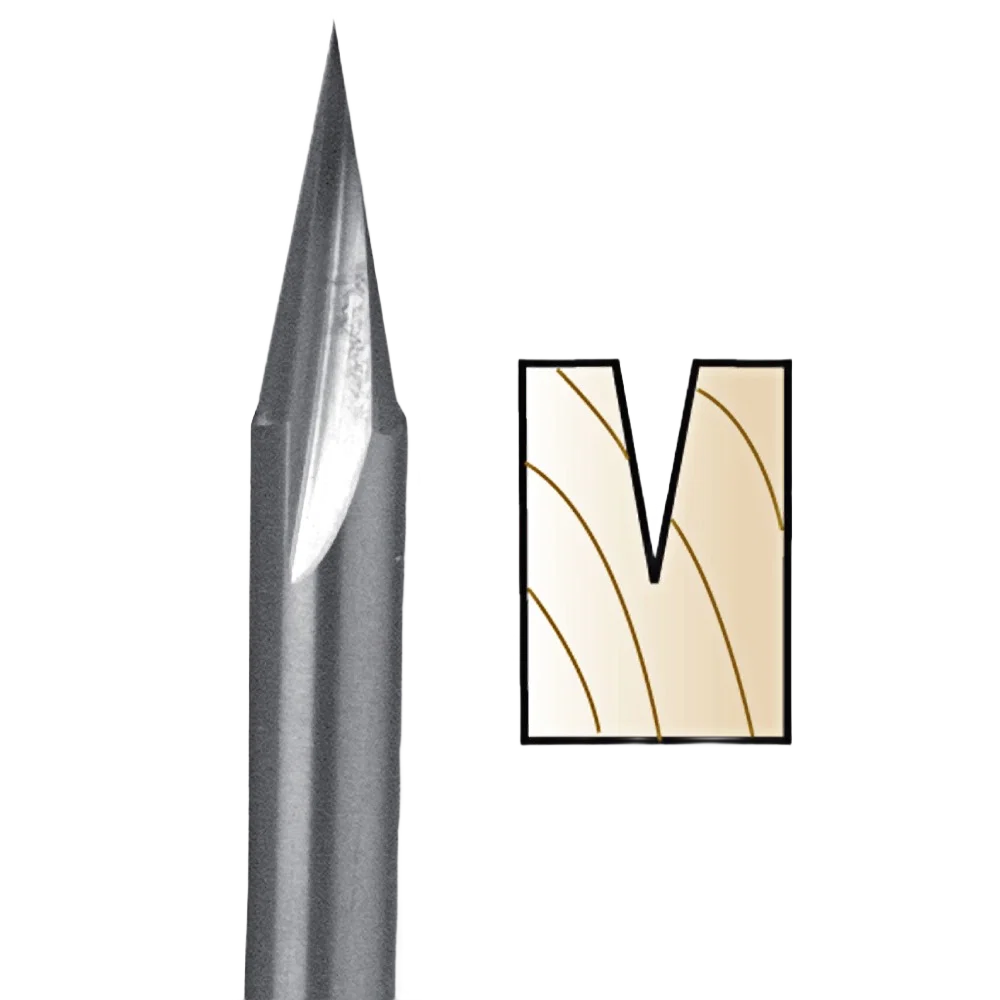 Next-Generation Whiteside Carving Liner Bit 1 4 in. SH x 1 4 in. CD x 5 8 in. PL Durable