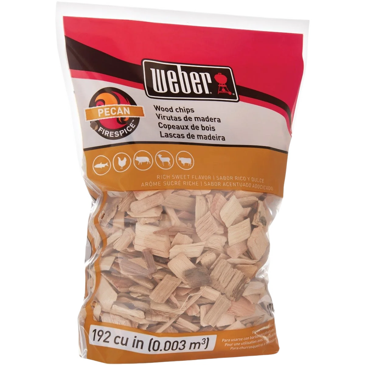 Sophisticated Weber Firespice Pecan Wood Smoking Chips 2 lbs. Versatile