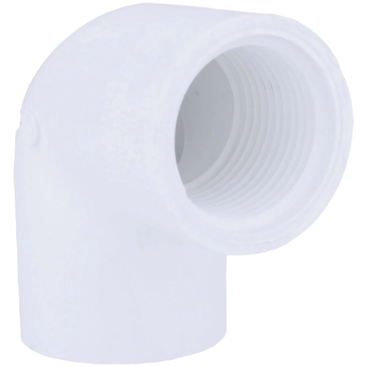 Official Charlotte Pipe Schedule 40 90 Deg. PVC DWV Threaded Elbow 1 In. Female x Female Smart
