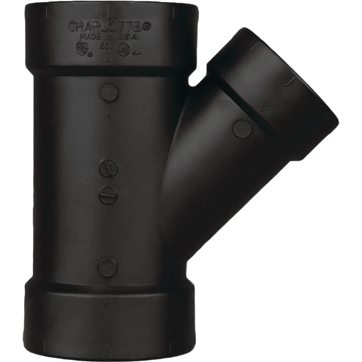 Verified Charlotte Pipe 3 x 3 x 1-1 2 ABS Wye First-Class
