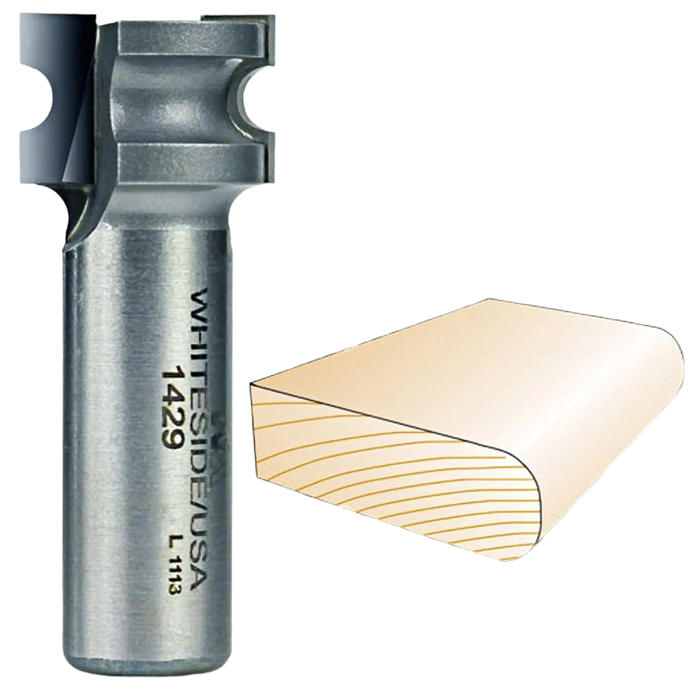 Quality Whiteside Bull Nose Bit 1 2 in. SH x 3 32 in. R x 3 16 in. CD Durable