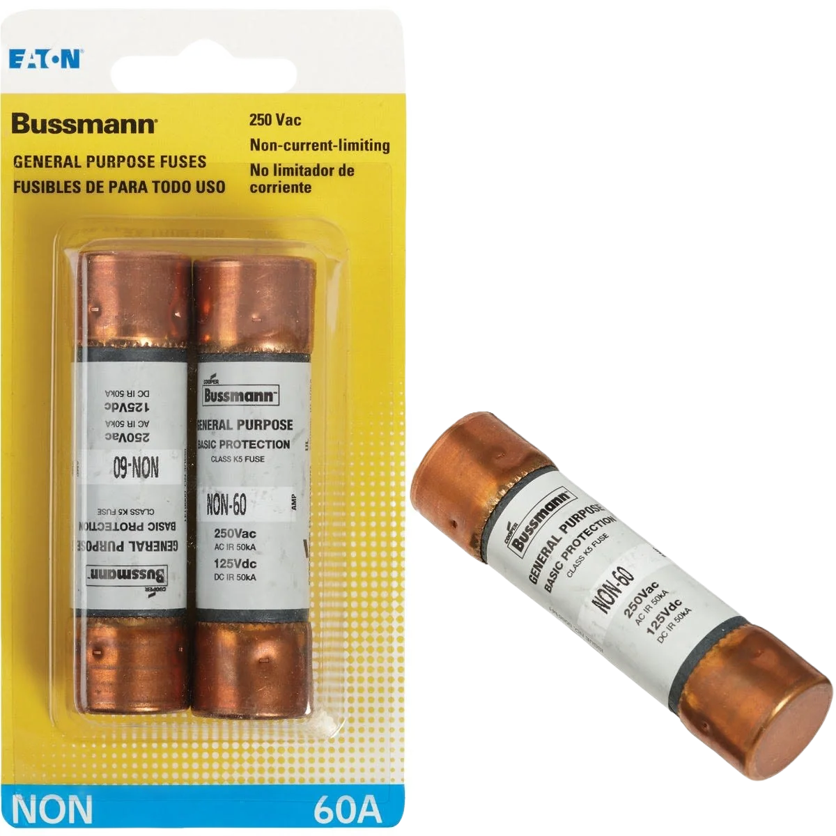 Environmentally Friendly Bussmann 60A Non Cartridge Fuse Organic