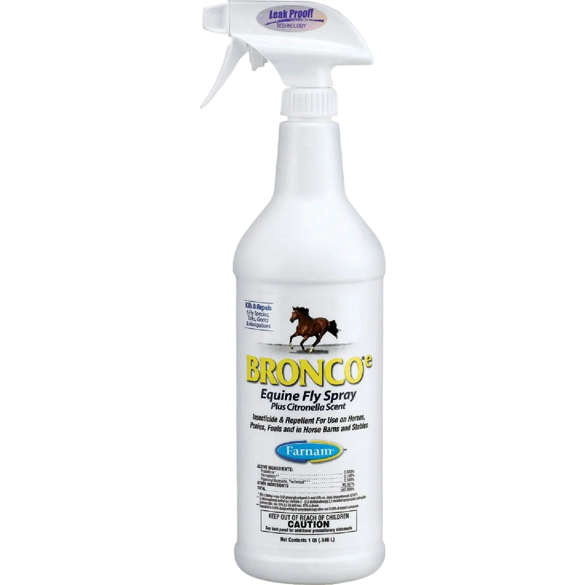 Consistent Farnam Bronco Equine Citronella Fly Spray 32 oz. Clean