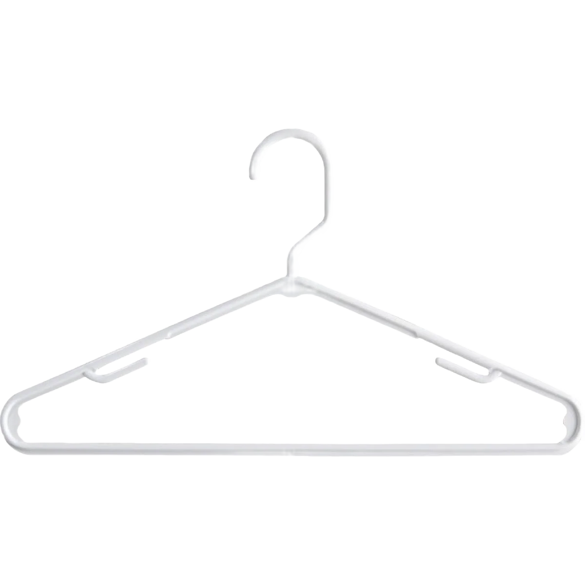 Soft Whitmor Tubular Plastic Clothes Hanger Refined