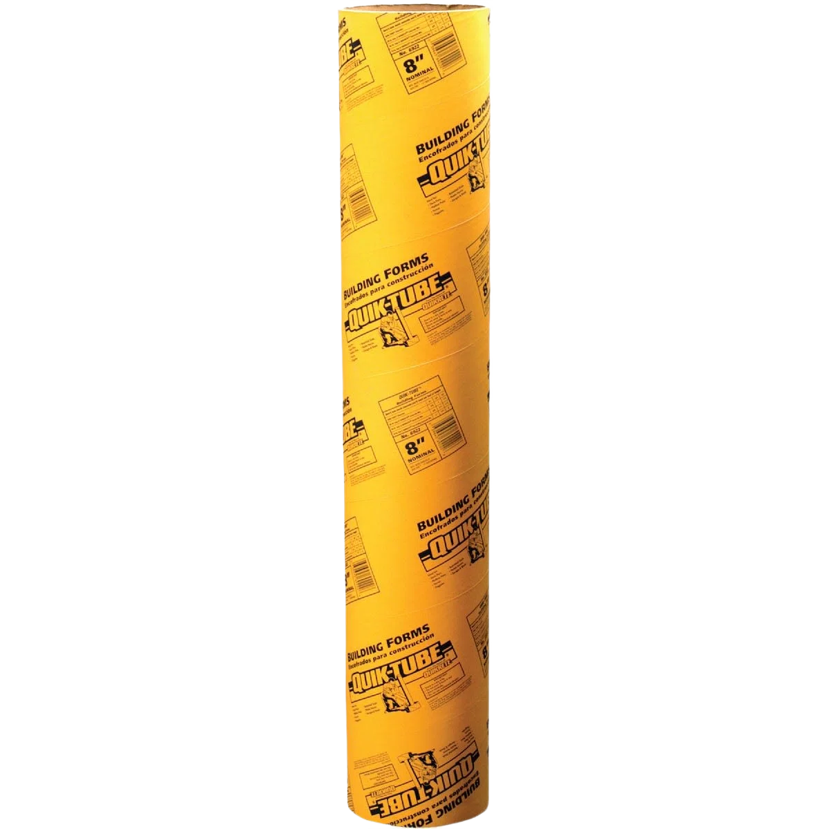 Sophisticated Quikrete QUIK-TUBE® Rigid Fiber 8 in. x 4 ft. Concrete Form Tube Solid