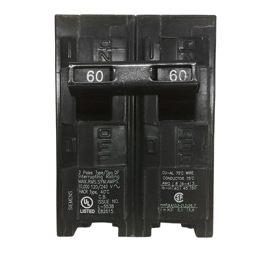 Specialty Siemens Q260 2-Pole Plug-In Circuit Breaker Fast