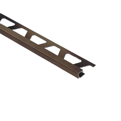 Carefully Designed Schluter Quadec Edge 3 8 in. Antique Bronze Aluminum BRH Professional