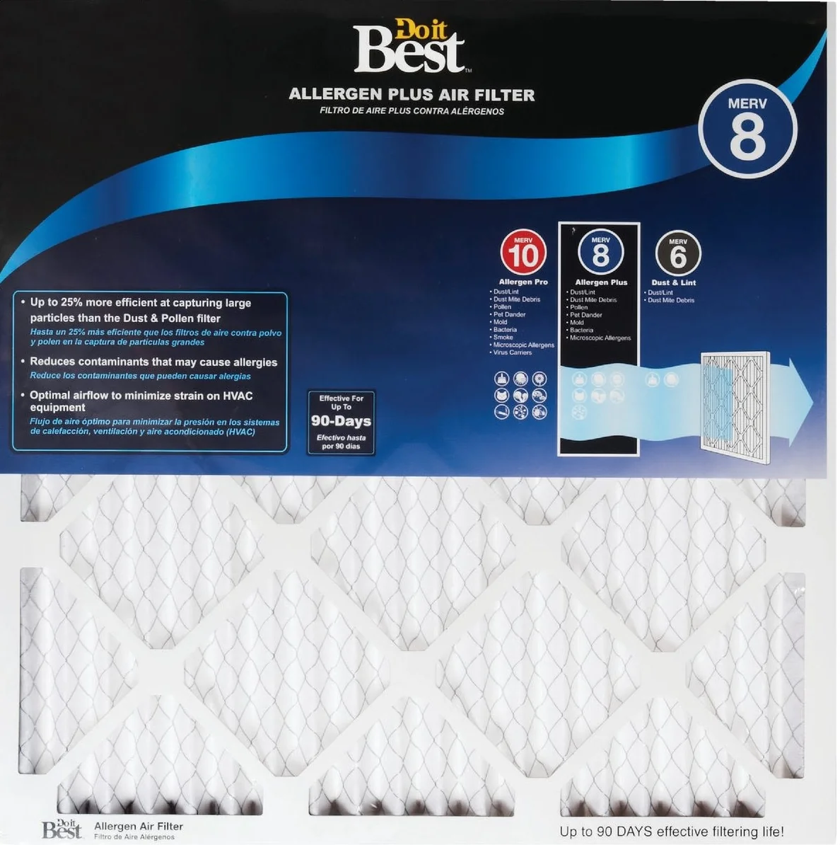 Traditional Do it Efficiency Rated Allergen Plus Furnace Filter 14 x 20 x 1 in. High-Quality