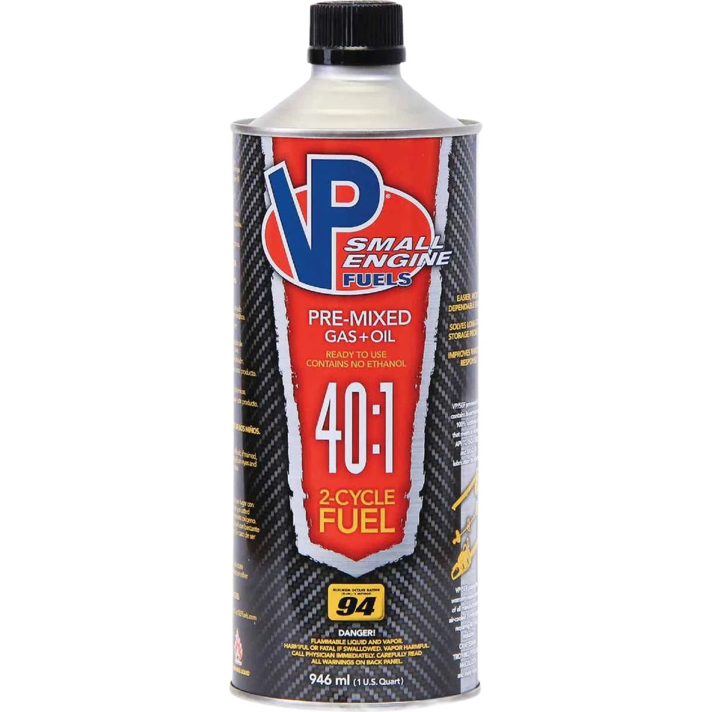 Contemporary VP Racing Fuels 40 1 Premixed Small Engine Fuel Detailed