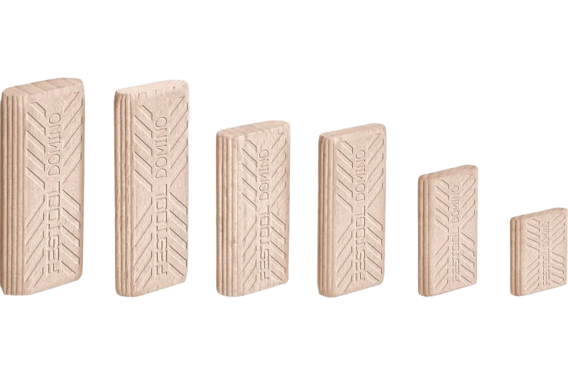 Reusable Festool 493296 5mm x 30mm Beech Domino Tenons 1800 ct Natural