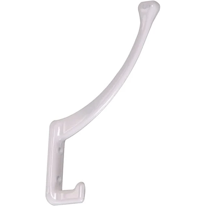 Contemporary Hillman Garment Hook- White Specialty