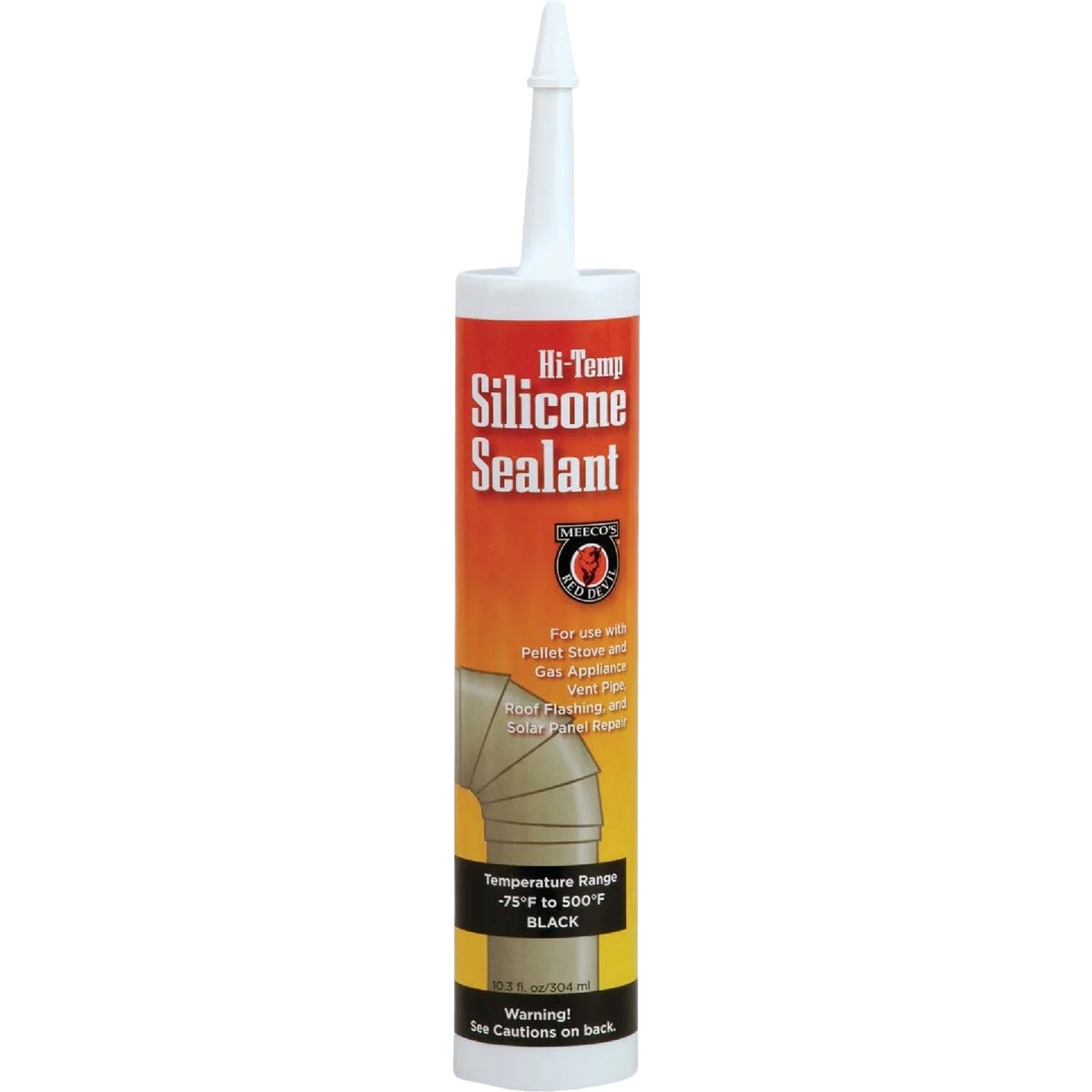 Luxury Meeco’s Red Devil Black Silicone Hi-Temp Sealant 10.3 oz. First-Class
