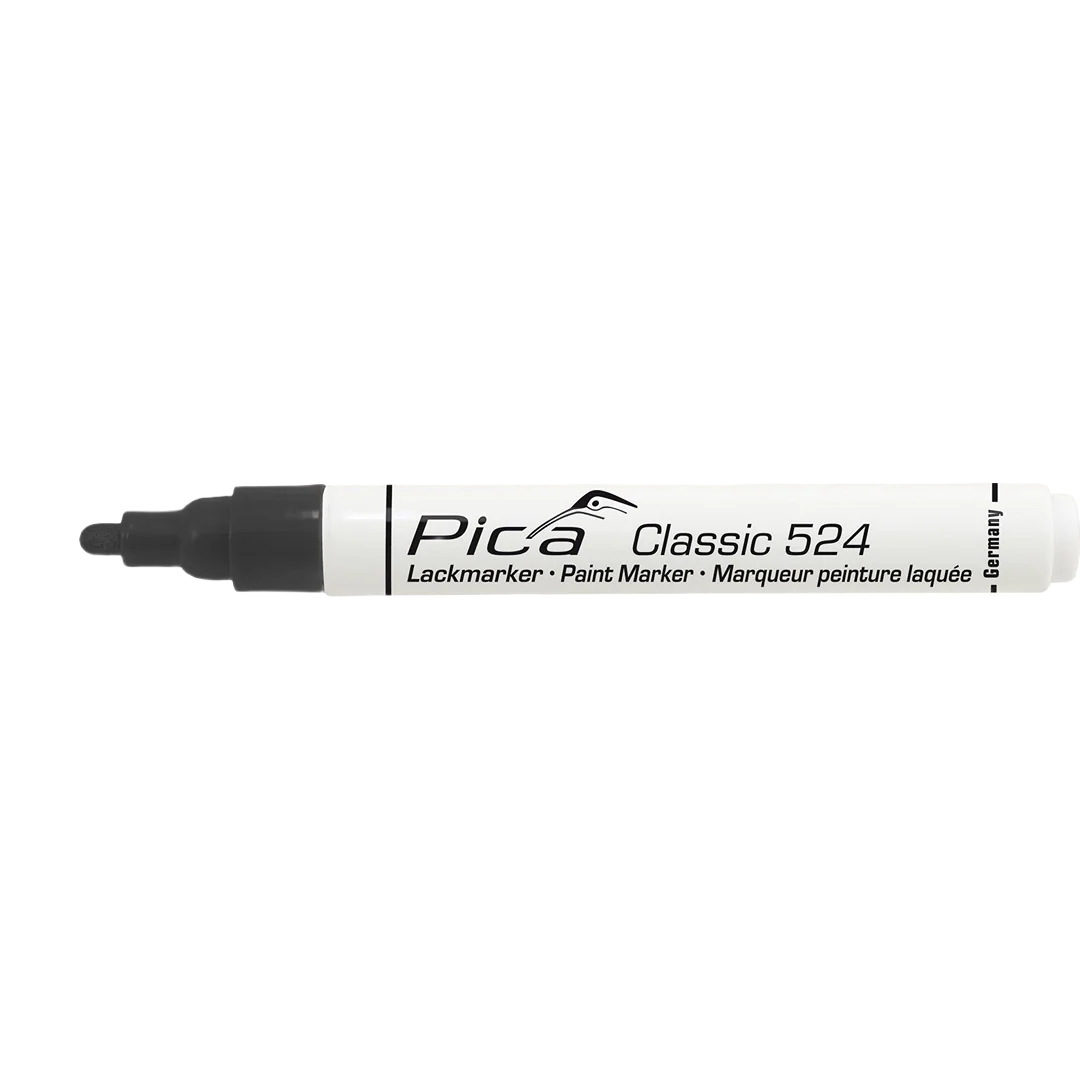Durable Pica Classic 524 Industry Paint Marker Black Professional