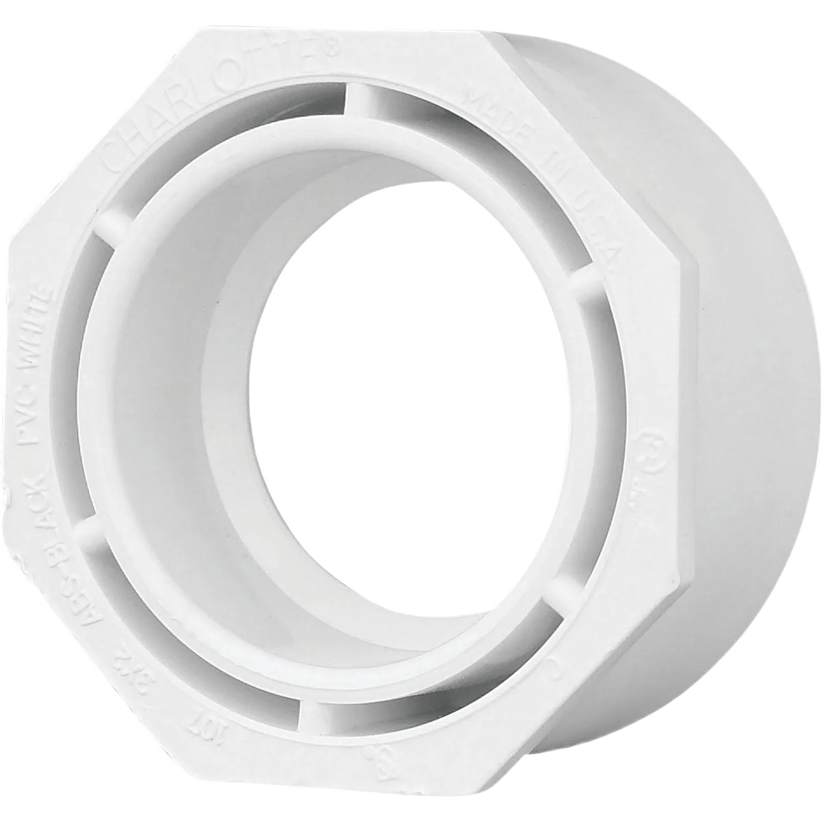 Modern Charlotte Pipe Schedule 40 DWV Flush PVC Bushing 3 In. SPG x 2 In. Hub Trusted