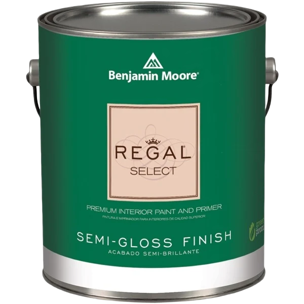 Durable Benjamin Moore Regal Select 01 Semi-Gloss Interior Paint 1 Gallon Enhanced