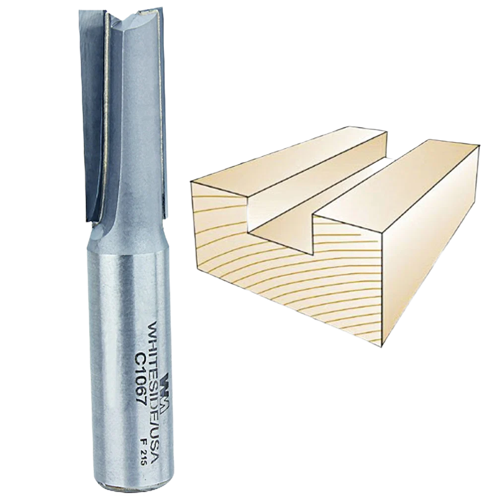Versatile Whiteside CNC Straight Bit 1 2 in. SH x 1 2 in. CD x 1-1 4 in. CL Original