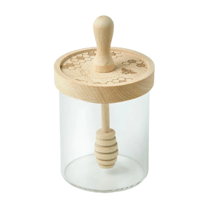 Smooth Talisman Designs Honey Bee Glass Honey Dipper Jar Original Design