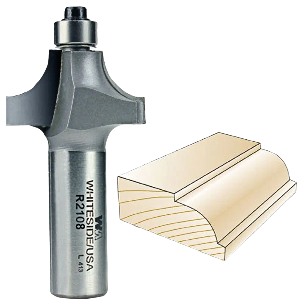 Refined Whiteside Beading Bit 1 2 in. SH x 3 8 in. R Traditional