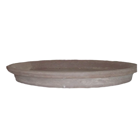 Breathable Border Concepts Chocolate Marbled Clay Waterproof Saucer 9.5 in. Professional