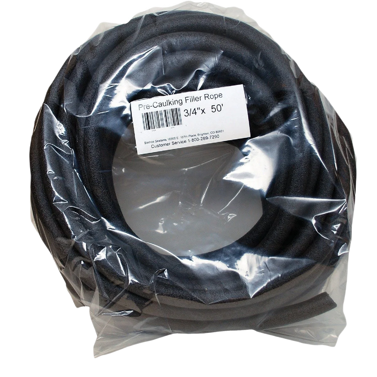 Modern Sashco Gray Pre-Caulking Backer Rod 3 4 in. x 50 ft. High-Performance