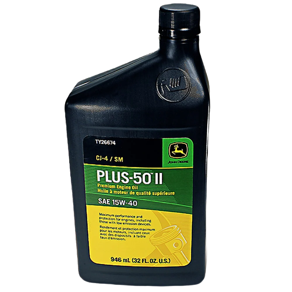 Trendy John Deere TY26674 Plus-50 II SAE 15W-40 Premium Engine Oil 32 Oz. Healthy