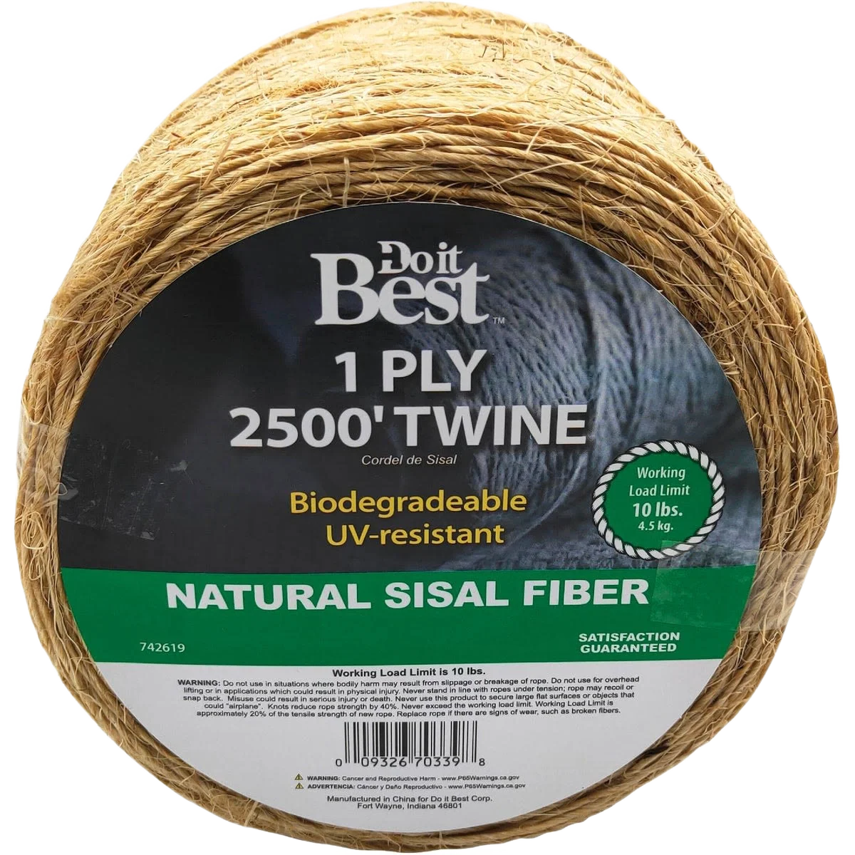 User-Friendly Do it 1-Ply Tan Sisal Fiber Twine 2 500 ft. Excellent
