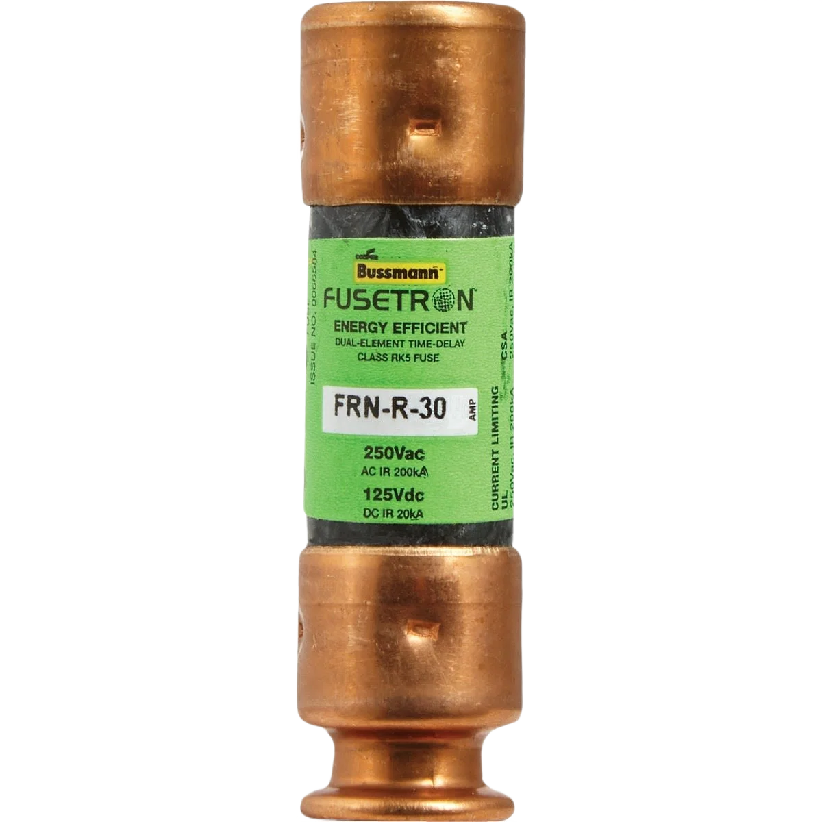 Efficient Bussmann 30A FRN-R Cartridge Fuse Classic