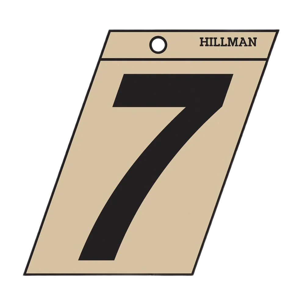 Responsible Hillman 2-In. Adhesive Black Gold House Number 7 Powerful