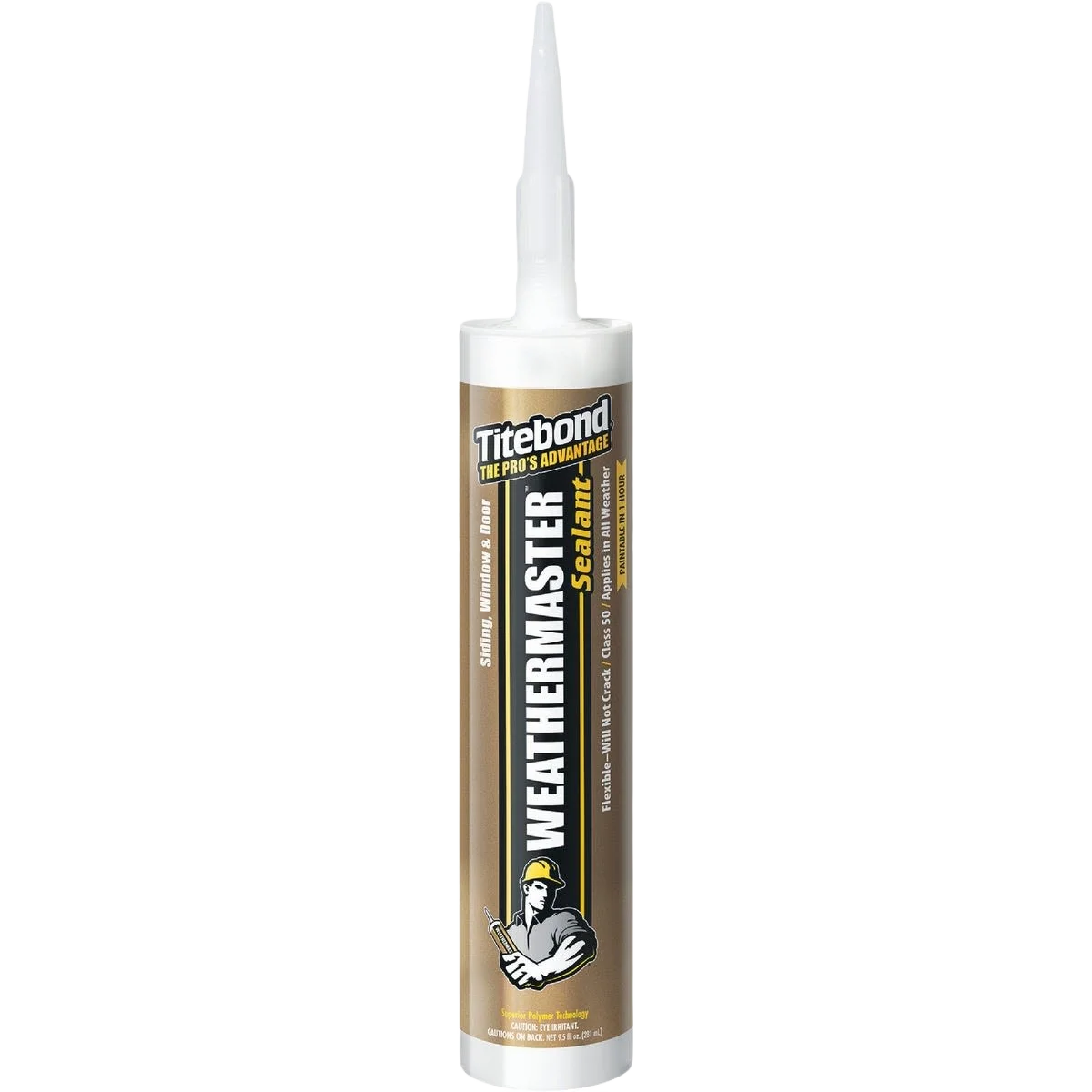 Clean Titebond WeatherMaster White Polymer Sealant 10 oz. Safe