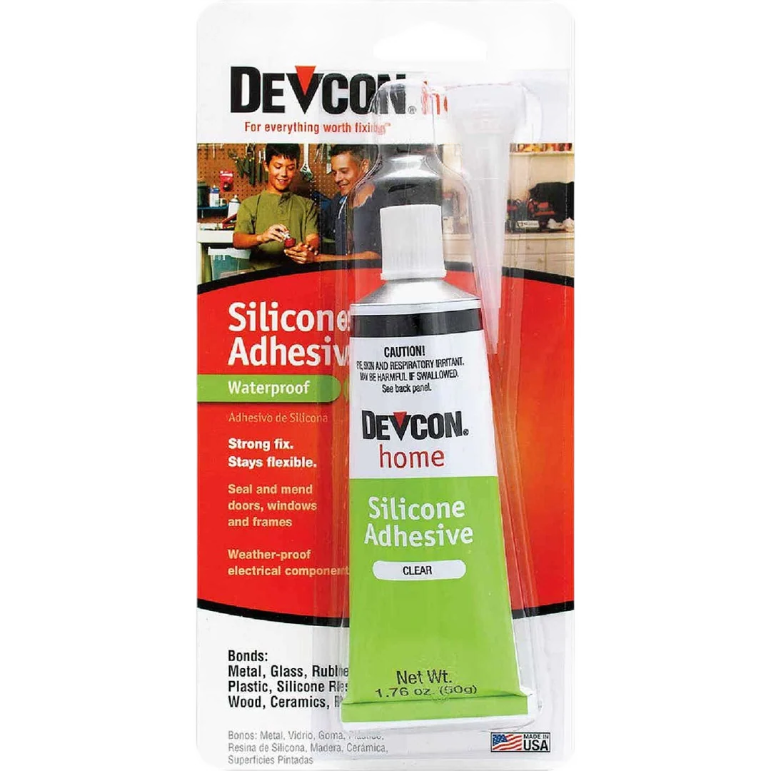 Versatile Devcon 1.76 Oz. Clear Silicone Adhesive Innovative