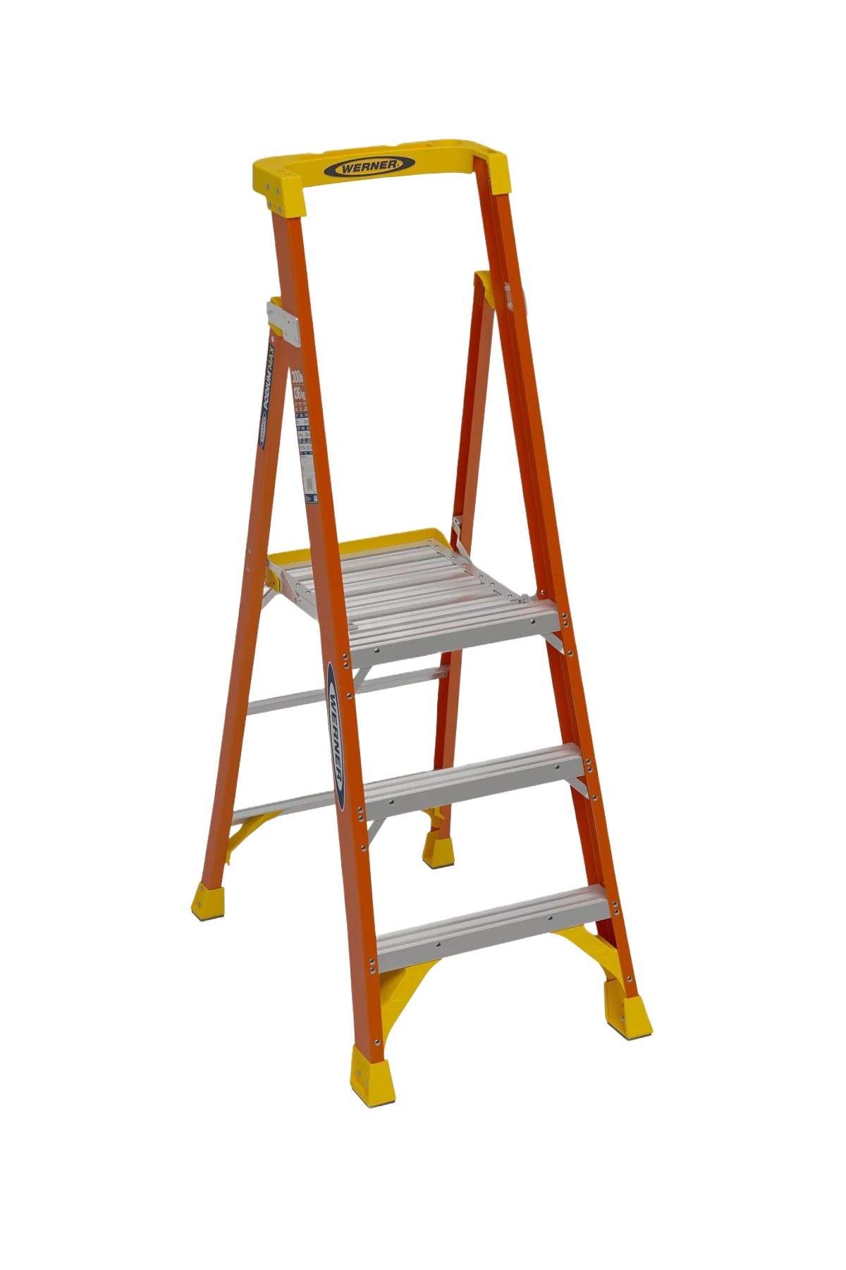 Elite Werner 9 ft. Reach Fiberglass Podium Ladder Versatile